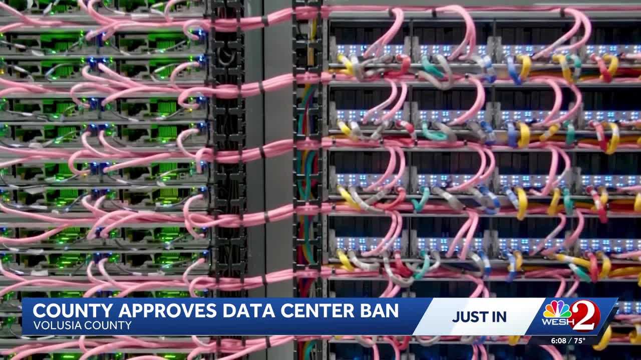 Volusia County bans large data centers in unincorporated areas — WESH 2 Orlando, Bangalore Technology news