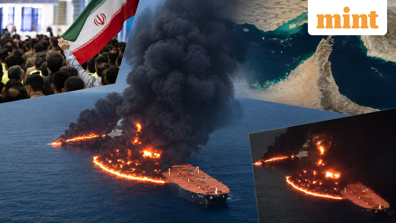 Iran says supertanker carrying 2 million barrels of crude ablaze after hitting naval mine in Strait of Hormuz — Mint India