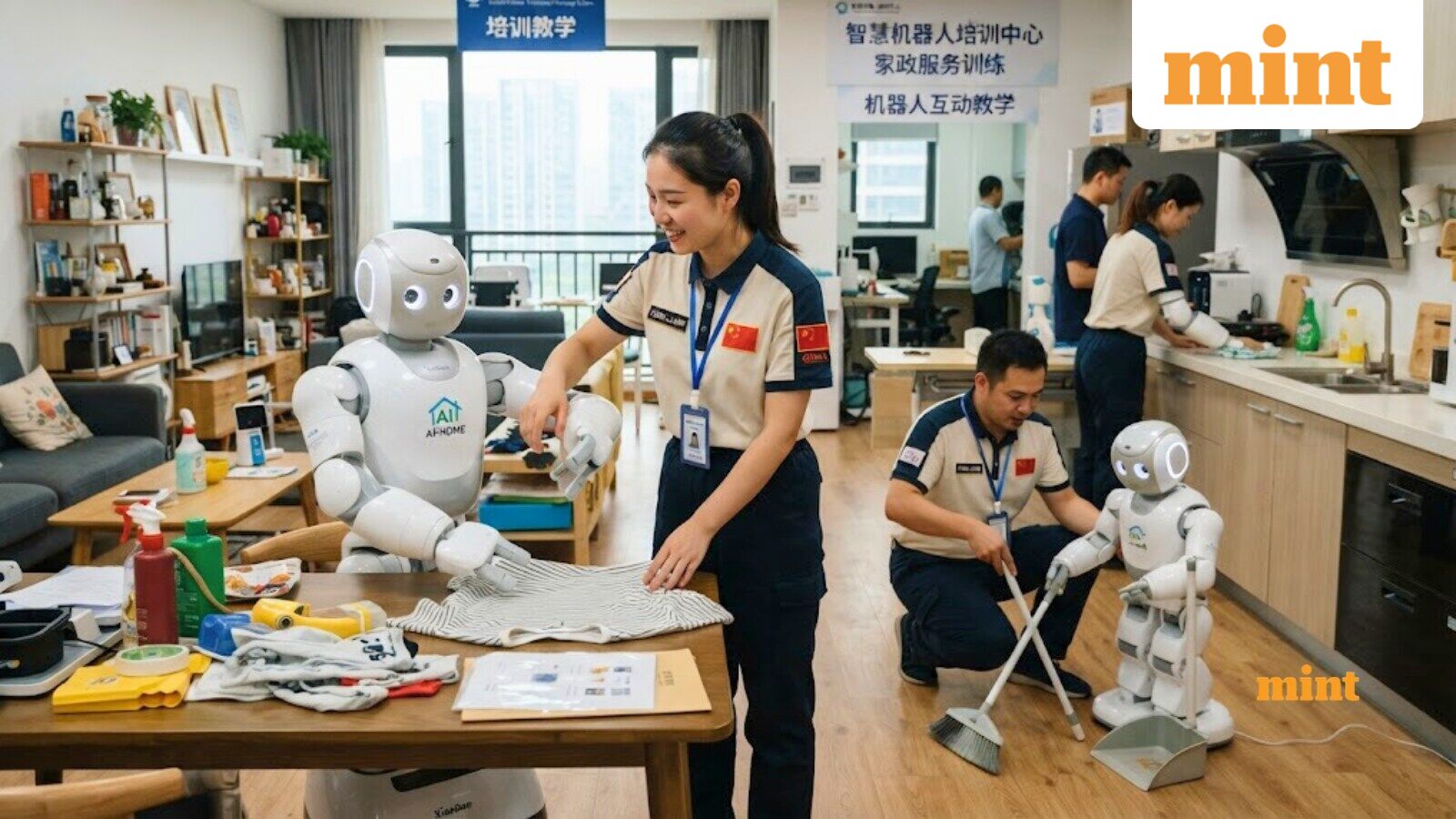 Workers in China are teaching robots everyday chores, earning ₹57,000 monthly by folding clothes, sweeping floors, more — Mint India, Bangalore Technology news
