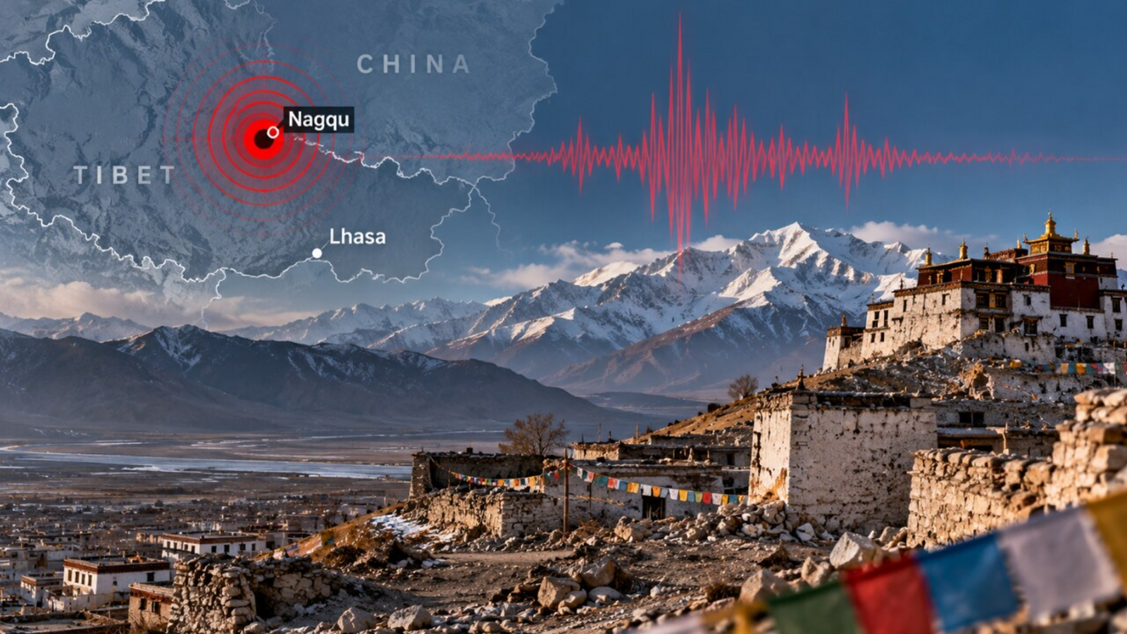 Earthquake today: Magnitude 7 quake strikes Tibet in China, epicentre near Nagqu — Mint India