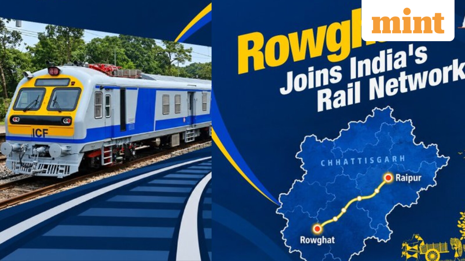 Rowghat gets first train since Independence as Indian Railways completes ₹1,628 crore rail line in Chhattisgarh — Mint India, Bangalore Technology news