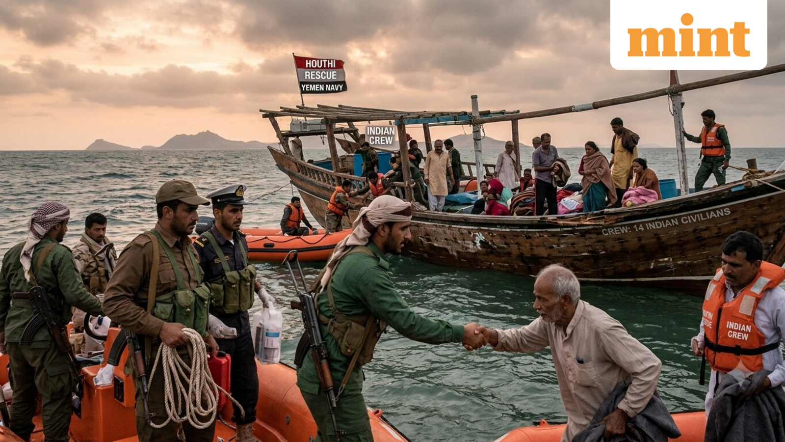 14 Indians on boat attacked near Bab el-Mandeb? Houthis blame Saudi Arabia, claim rescue operation — Mint India