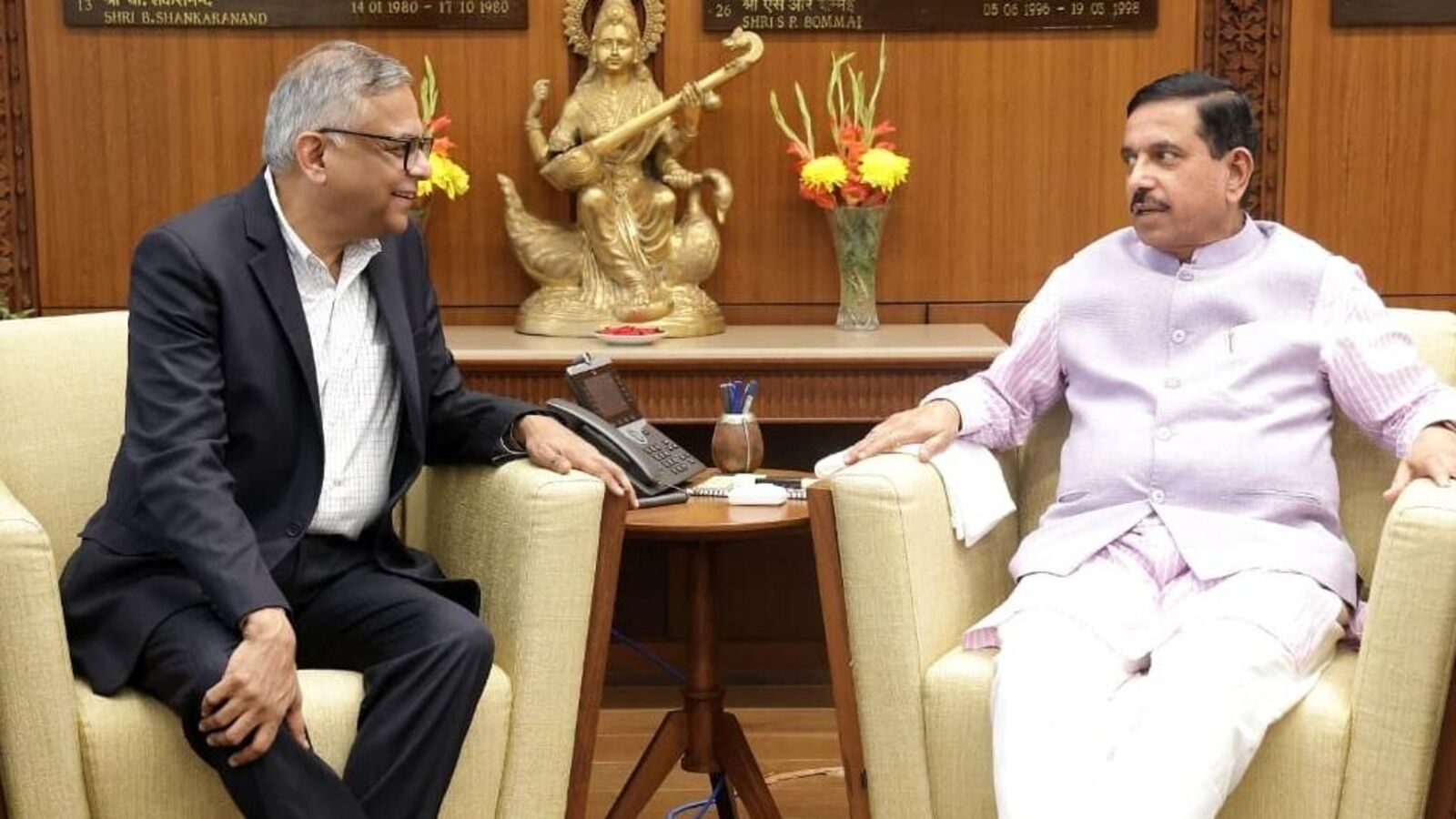 Tata Sons chairman N Chandrasekaran meets Pralhad Joshi: What they discussed — Mint India, Bangalore Schools news