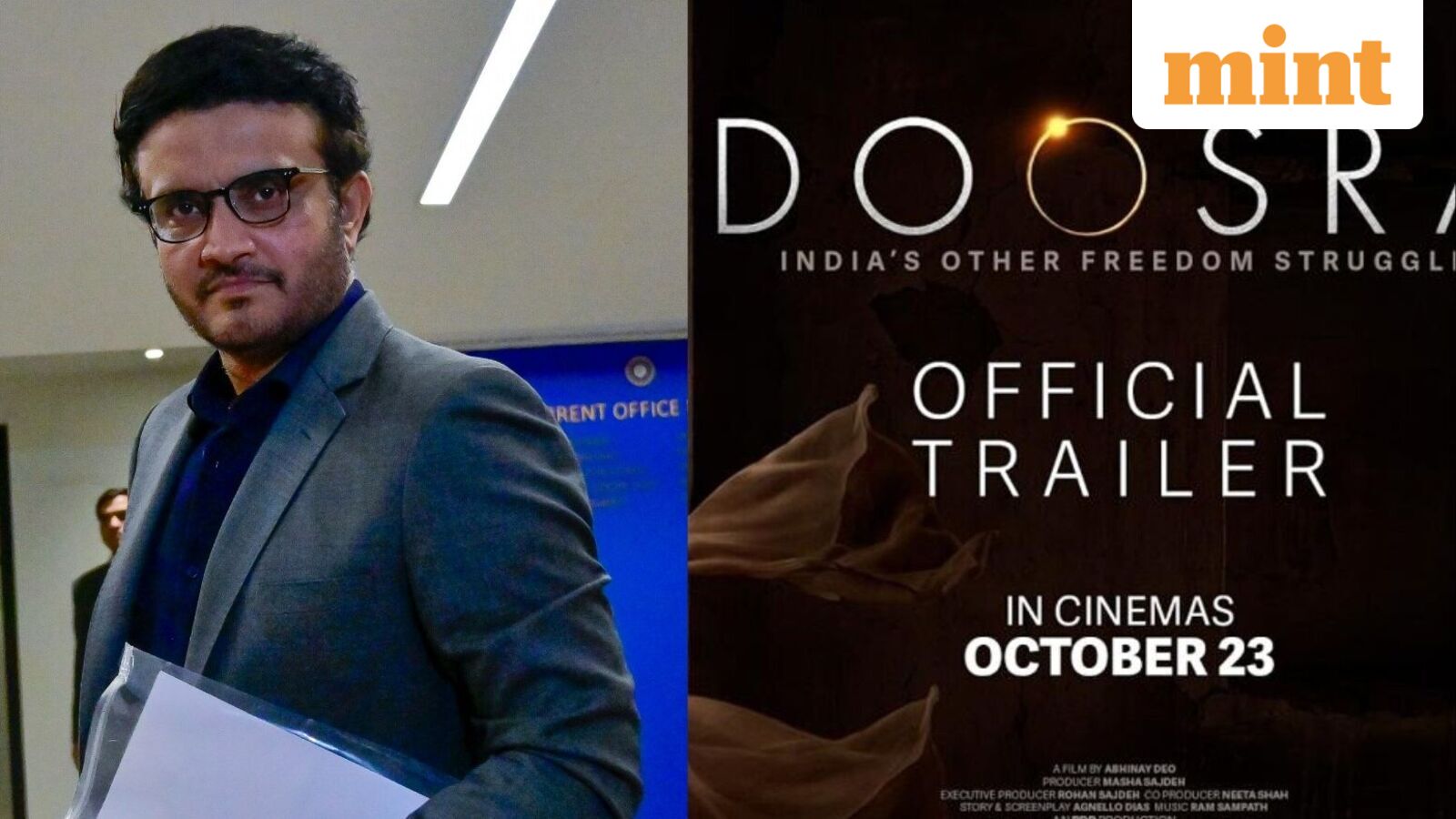 Sourav Ganguly vs ‘Doosra’: Delhi HC seeks filmmaker's response over cricketer's personality rights plea; what we know — Mint India, Bangalore Technology news