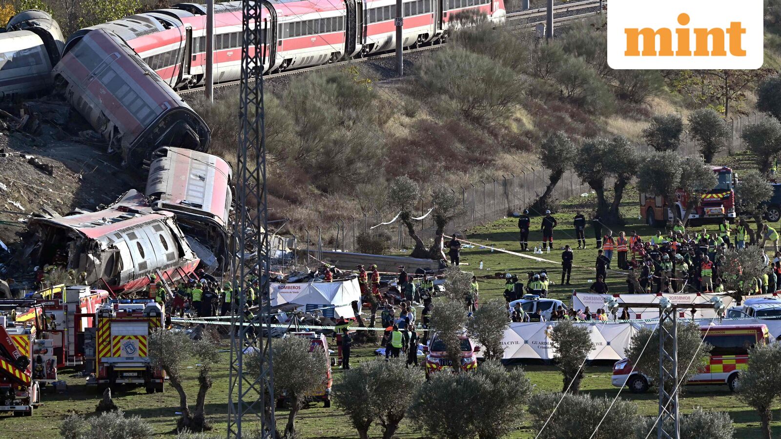 Spain train crash: What caused the collision? Which safety systems failed? Here's what drone footage reveals — Mint India